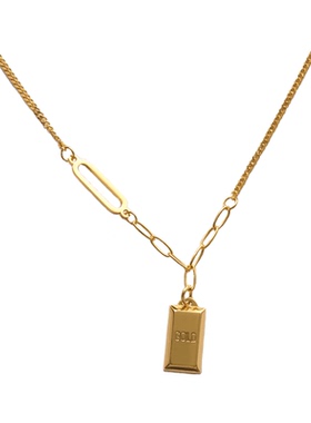 小金砖巧克力暴富项链BAOVJIAREY