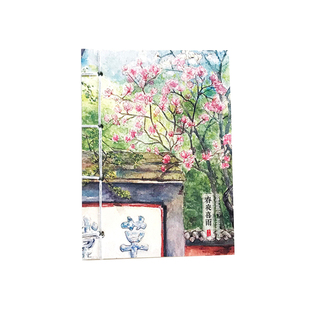 熊猫文创店熊猫笔记本中国风复古记事本小文艺线装日记本可爱本子