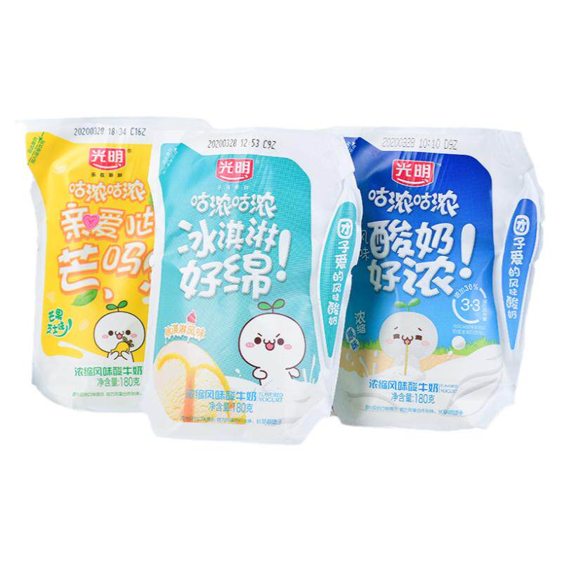 光明咕浓浓缩酸奶冰淇淋180g/袋
