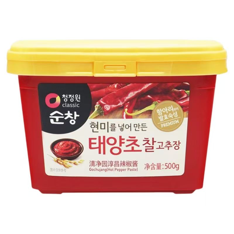 韩国甜辣酱清净园辣椒酱石锅拌饭酱炒年糕辣酱部队锅酱烤肉包饭酱