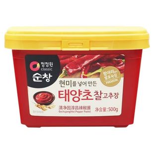 韩国进口清净园辣椒酱500g石锅拌饭酱炒年糕辣酱部队锅韩式包饭酱