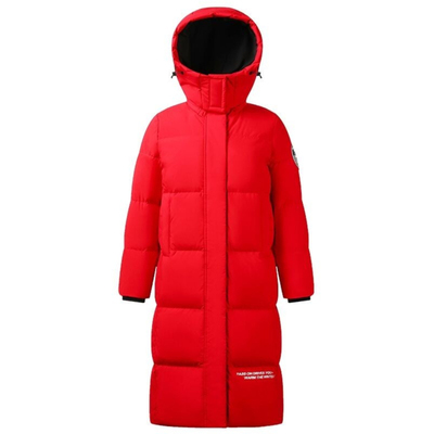 鸭鸭仔侠2025高端新款羽绒服女白鸭绒小个子中长款女士宽松厚外套