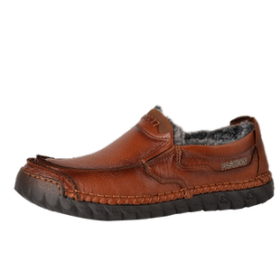 老北京布鞋男士休闲免洗懒人一脚蹬软底防滑加绒保暖单鞋透气鞋子