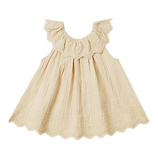 RyleeCru童装春夏款女童连衣裙女孩裙子女宝裙子花边领婴童连衣裙
