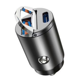 迷你隐形车载充电器超级快充全协议车充点烟器转换插头PD30W快充