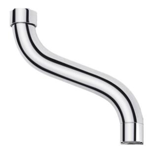 入墙式厨房水龙头弯管配件360度旋转出水弯管S型管家用冷热出水管