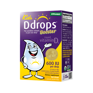 Ddrops滴卓思儿童d3滴剂600IU维生素d宝宝补钙婴幼儿vd3官方正品