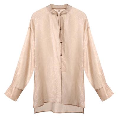 COCOBELLA新中式人丝盘扣衬衫