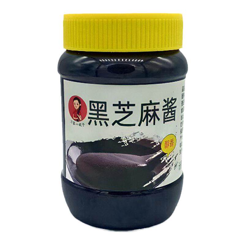 沂蒙山石磨纯黑芝麻酱500g足量熟