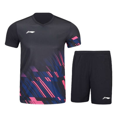 比赛套装羽毛球服lining李宁