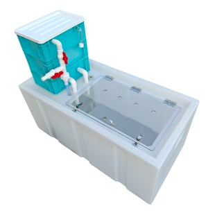 食品级加厚牛筋塑料鲜活水产家用养鱼困水桶3层过滤净水周转箱