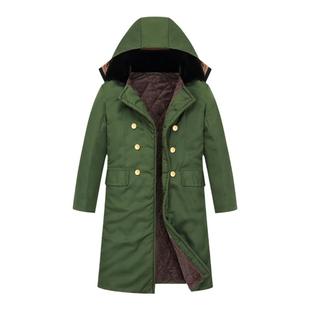 军大衣男冬季长款棉衣加绒棉袄冷库防寒棉大衣劳保工作服棉外套服