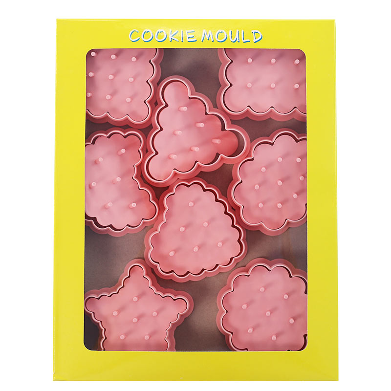 白脱饼干模具花样按压馒头磨具烘焙家用曲奇花边造型夹心面食工具