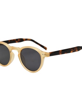 复古小圆框偏光太阳镜男女潮