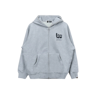 BAPE GALLERY男装25年秋冬迷彩限定款连帽卫衣外套开衫15306XN