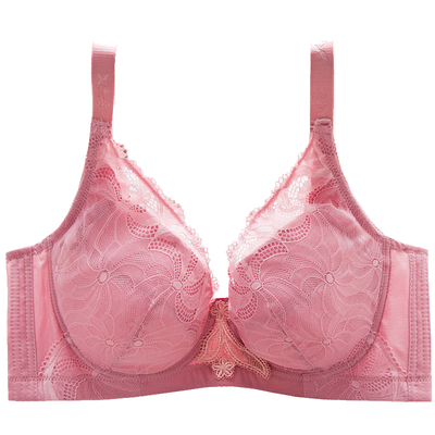 大码有钢圈调整五排扣性感文胸