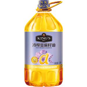 金龙鱼亚麻籽油低温冷榨5L