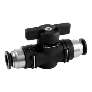 气动接头快插精品黑色BUC-8/4/6/10/12手阀气管手动开关气阀快速