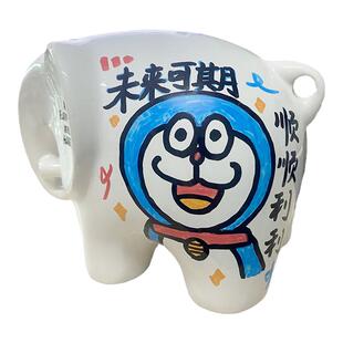 英国Luckies可擦试记事大象创意备忘录架陶瓷桌面摆件生日礼物