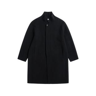 TUTM男装【纯羊毛】保暖双面毛呢德式大衣男长款过膝冬季呢子外套