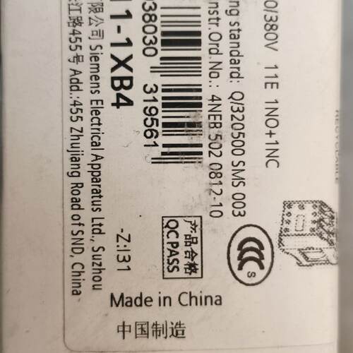 询价-3TF40 11-1XB4 接触器 AC3-4KW 4