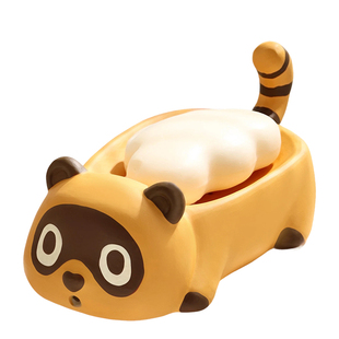 小浣熊肥皂盒沥水家用2025新款陶瓷高级轻奢香皂盒高档肥皂置物架