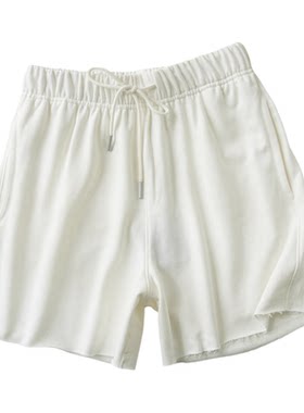 女士休闲百搭毛圈纯色短裤夏款