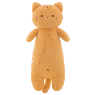 正版橘猫长条猫咪玩偶公仔睡觉抱枕生日礼物女生送女朋友闺蜜实用