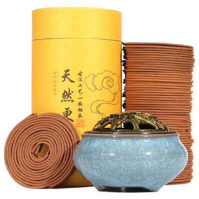 天然檀香蚊香盘香驱蚊艾草家用