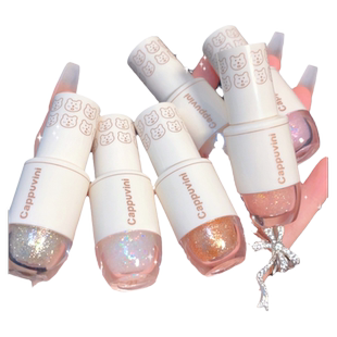 小熊保龄球液体眼影细闪珠光亮片卧蚕笔高光提亮单色眼影液亮晶晶