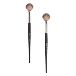 格蒙化妆刷扇形高光刷一支装便携式腮红刷余粉刷超柔软毛刷刷子