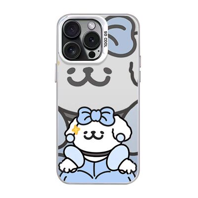 荣耀畅玩70plus灰姑娘王子线条小狗iPhone16情侣华为Pura80彩银适用17pm创意苹果15高级感13ProMax手机壳硬14