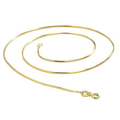 999纯银银蛇骨链锁骨链镀彩金