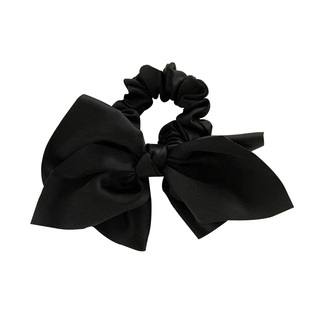 主打一个优雅~黑蝴蝶结发圈头饰高弹扎头发饰后脑勺盘发头绳韩国