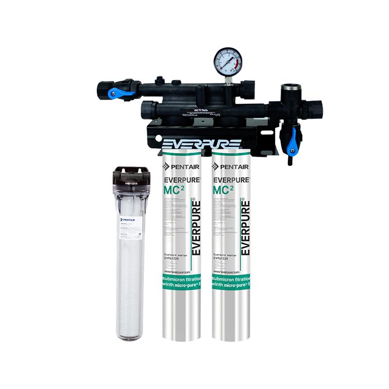 爱惠浦净水器商用大流量过滤器奶茶店净水机MC2双联