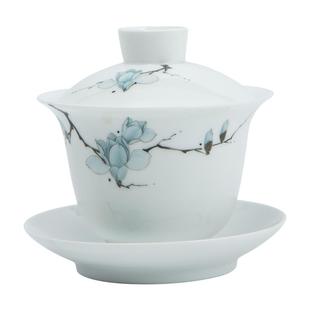 景德镇官方旗舰店陶瓷茶具套装手绘茶杯泡茶盖碗公道杯主人杯送礼