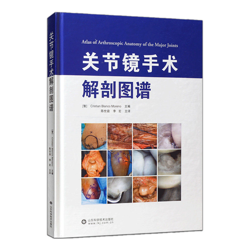 A关节镜手术解剖图谱 500幅彩色图片 涵盖人体各大关节 作者克里斯蒂安·布兰科·莫伦诺 陈世益 李宏译 山东科学技术出版社
