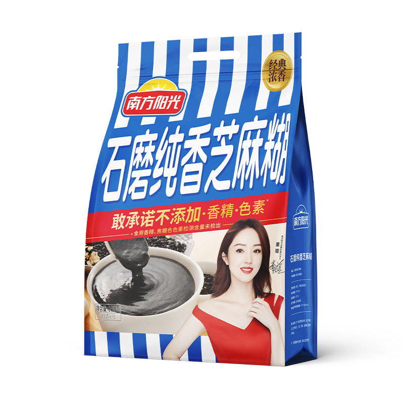 南方阳光石磨纯香芝麻糊600g