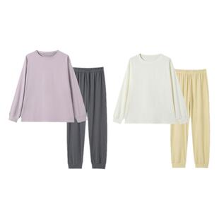 睡衣女款春秋长袖长裤大码冬季加绒加厚可外穿保暖孕妇家居服套装