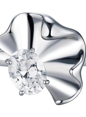 直营glamever水波纹戒指女