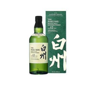 【自营】SUNTORY/三得利 白州12年 单一麦芽威士忌700ml 进口洋酒