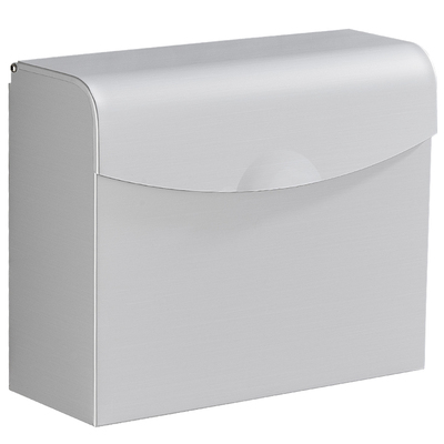 厕纸盒太空铝全封闭卫生纸架方形