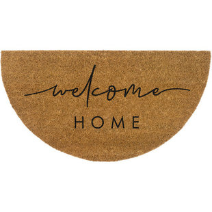 印度进口椰棕垫美式半圆复古玄关进门口入户门厅地垫防滑除尘脚垫