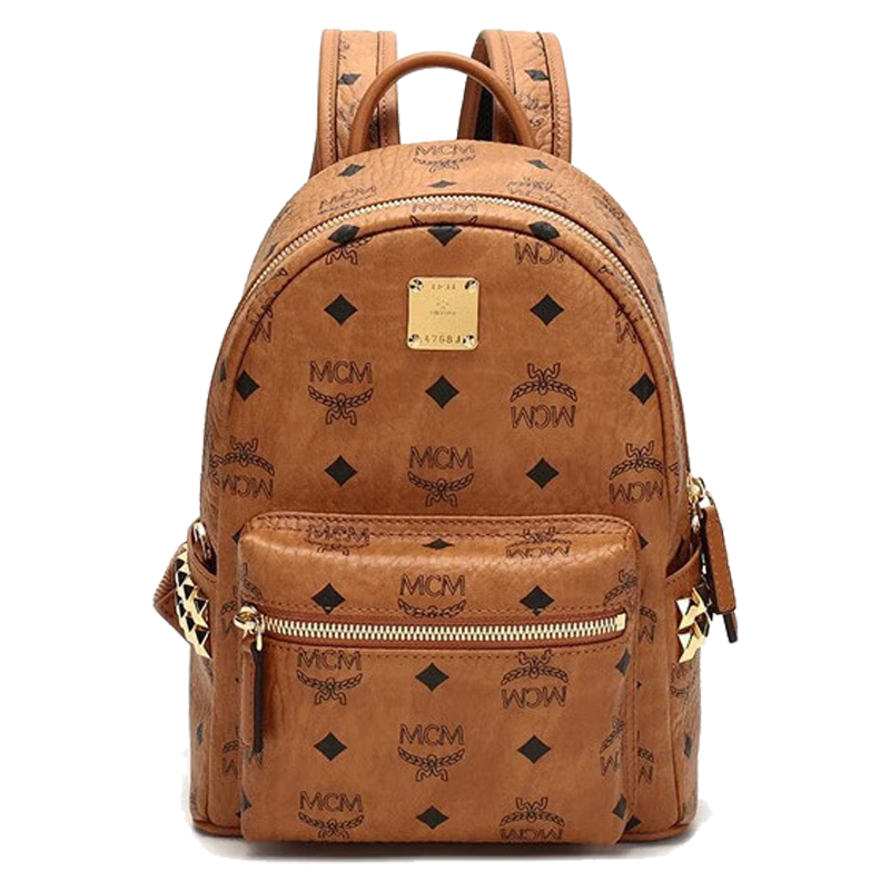 【自营】MCMMini Stark侧饰铆钉Visetos双肩背包MMKAAVE10休闲