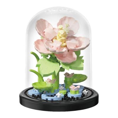 积木diy手工拼装花语缤纷