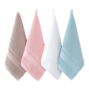 洁丽雅抗菌方巾纯棉面巾洗脸家用吸水速干全棉柔软手帕小毛巾男女