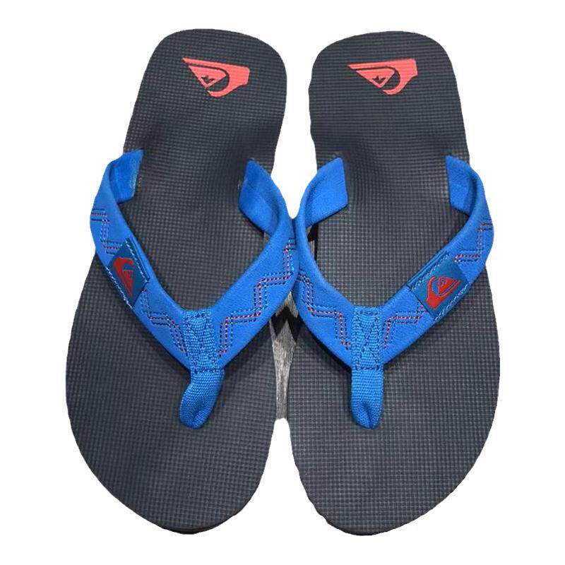 速发Quiksilver2025新款夏季布艺拖鞋儿童家用潮牌时尚防滑人字拖