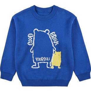 歌瑞家冬毛衣童装上衣中大童套头针织衫线衫乐友