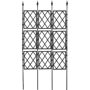 栅栏爬藤花架户外庭院架子月季铁线莲屏风花支架网格隔断篱笆藤架