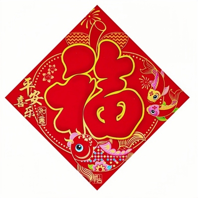 福字2026马年新款特大号福字新年大门春节门贴客厅植绒立体福字